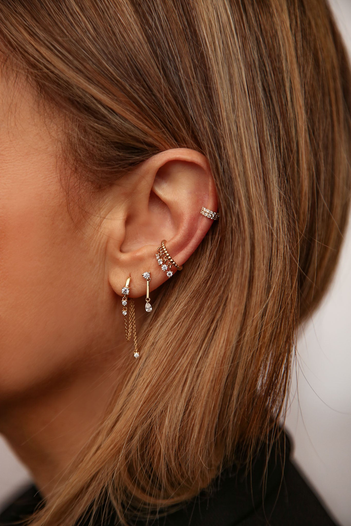 Trembling Dia Ear Cuff