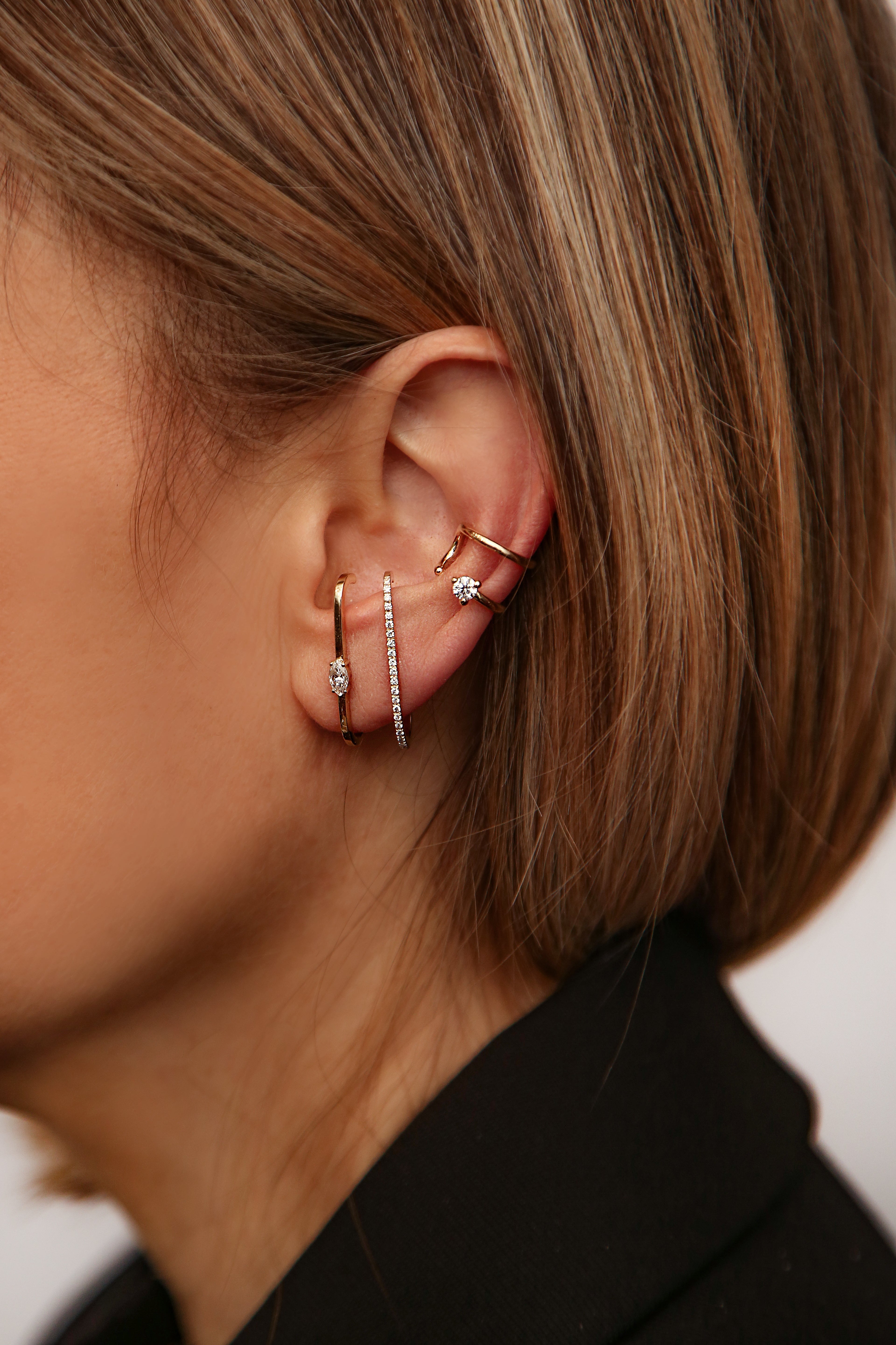 Clip Diamond Earring