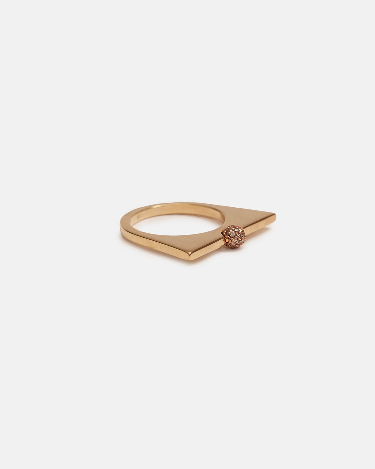 Mini dia ball baguette ring